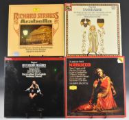 Over seventy five classical music LP box sets, of which fifteen or more sealed in shrink, from a