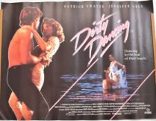 Dirty Dancing (1987) British quad film poster (original version), starring Patrick Swayze and