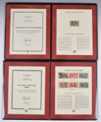 King George V 'sea horses' to £1 green, used, in two Westminster folders