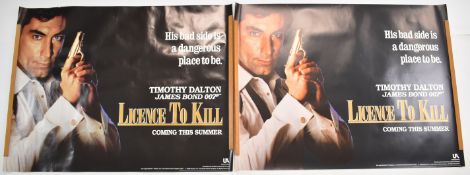 Two James Bond 007 Licence to Kill (1989) British quad film posters, advance, starring Timothy
