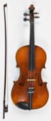 Early twentieth century viola with label J Thibouville-Lamy & Co, London - Paris inside f-hole,