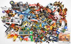 A collection of built and part built Lego sets to include Ninjago, Creator, City and Super Mario,