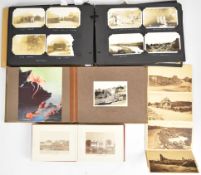 Album with photographs and souvenir postcard images of a family trip to New Zealand in the 1930s