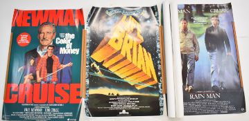 Ten 1980s one sheet film posters comprising Indiana Jones and the Last Crusade (x2), The