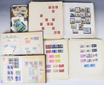 GB and world stamp collection in two small stockbooks and on loose album pages