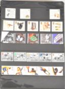 Modern GB mint stamp collection King George VI to Queen Elizabeth II, in blue album