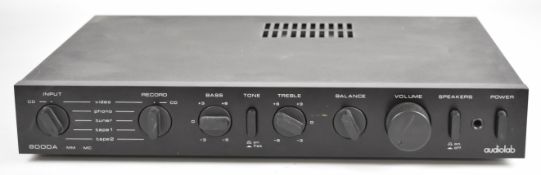 Audiolab 8000A home stereo amplifier with switchable MM/MC input, serial no. 207B88441, made in
