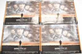 Four Saving Private Ryan (1988) British quad film posters, starring Tom Hanks, Matt Damon and Tom