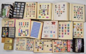 GB and world stamp collection in eleven various albums and stockbooks from 1840 1d black (poor) to