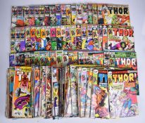 One hundred and seventy-seven Bronze and Copper Age The Mighty Thor comics by Marvel.