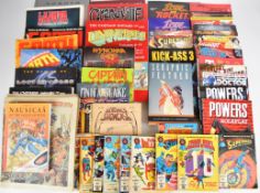 A collection of graphic novels and comics to include Kick-Ass, Dark Matter, Super Girl, Wonder
