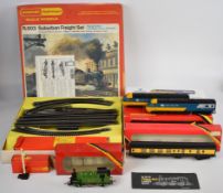 Hornby 00 gauge model railway Suburban Freight Set R503 together with a BR Class 253 High Speed