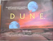 Dune (1984) British quad film poster, starring Kyle Maclachlan and directed by David Lynch, 76 x