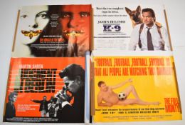 Ten British quad film posters comprising The Silence of the Lambs, Three Men and a Baby (x2), The