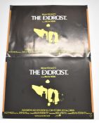 Two The Exorcist (1973) British quad film posters, 1990 re-release, starring Max von Sydow and Linda