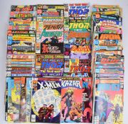Seventy-five Bronze Age Marvel and DC comics to include The Uncanny X-Men, Batman, Superman, The