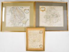 [Maps] A Mapp of Bedfordshire with its Hundreds by Ric(hard) Blome by His Majesties Comand and