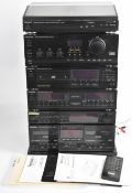 Technics home hi fi separates comprising SL-J300R Direct Drive Automatic Turntable System, SU-X901