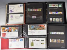 GB first day covers and mint Queen Elizabeth II issues in six folders