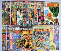 Twenty-one Bronze Age Marvel comics comprising Warlock and Deathlok titles to include Strange