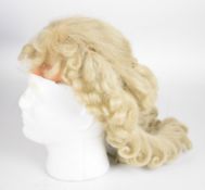 A 19thC wig possibly Georgian, with Covent Garden retailer's script inside 'BJ Simmns & Co, King St,