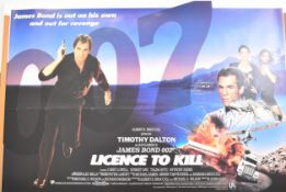 James Bond 007 Licence to Kill (1989) British quad film poster, starring Timothy Dalton and directed