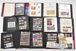 A GB and world stamp collection in folders and albums from Queen Victoria 1d red imperf and perf