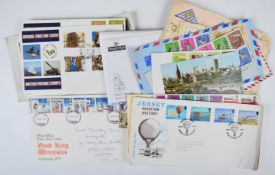 GB and world mint and used stamp collection including first day covers in four albums and a box