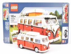 Lego Creator Volkswagen T-1 Camper Van, 10220, 2011, assembled with original box and instructions.