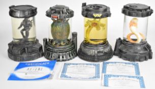 Four Bradford Exchange / 20th Century Fox 'Aliens Specimen Sculpture Collection' models comprising