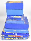 Ten Bayko building and converting sets comprising numbers 1, 2x, 2x, 3x, 12, 12c, 14, 15 and one