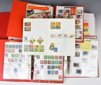 Modern GB mint and used Queen Elizabeth II stamp collection in five large folders with