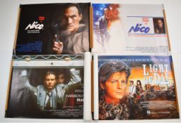 Fifteen 1980s British quad film posters to include Nico, Frantic, Overboard, Platoon Leader, Stars &
