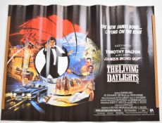 James Bond 007 The Living Daylights (1987) British Quad film poster, starring Timothy Dalton and