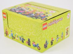 Lego minifigures series 19 box containing 60 sealed packs, 71025, 2019.