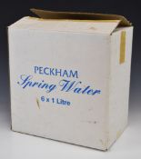 Only Fools And Horses prop cardboard box printed with 'Peckham Spring Water 6 x 1 litre' to both