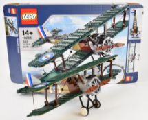 Lego Sopwith Camel aeroplane, 10226, 2012, assembled with original box and instructions.