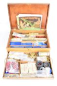 Meccano blue and gold Outfit Number 9 in wooden box with lift out tray, with four French and