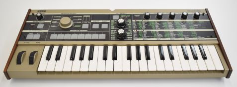 Micro Korg Synthesizer Vocoder keyboard with 31 keys, serial no.114865.