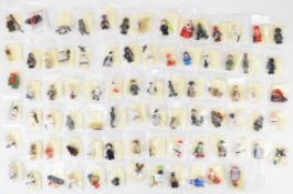 Eighty-two Lego Star Wars minifigures to include The Mandalorian, Gungan Soldier, Stormtrooper, Luke