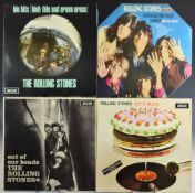 Seven Rolling Stones LPs with rare first pressings including Let it Bleed (LK5025) unboxed Decca