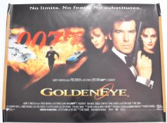James Bond 007: Goldeneye (1995) British quad film poster, starring Pierce Brosnan and Sean Bean,