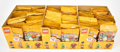 Three boxes of Lego minifigures series 23, each containing 36 sealed bags, 71034, 2021.