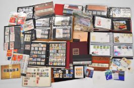 GB stamp and first day covers collection in various albums and folders, including, presentation