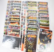 One hundred and five Modern Age Batman comics by DC comprising a largely unbroken run of issues #
