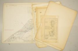 [Bermuda & Caribbean] Group of folded maps and charts, many published at the Hydrographic Office