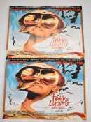 Two Fear and Loathing in Las Vegas (1998) British quad film posters, starring Johnny Depp and