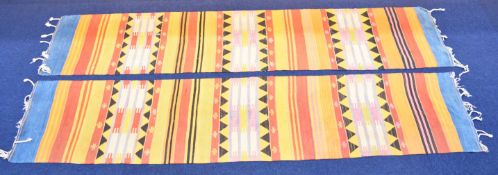 Pair of vintage Turkish kilim runners, 330 x 70cm