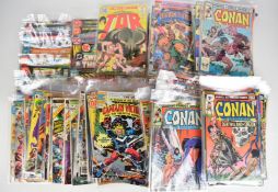 One hundred and forty-six Bronze Age DC and Marvel comics to include Batman, Superman, Green
