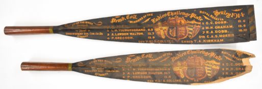 [Sporting] Edwardian Presentation Trophy Rowing Oar Blade from the Henley Royal Regatta Ladies